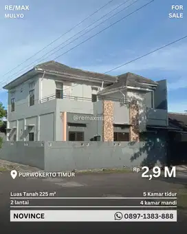 HOT SALE! Dijual Rumah Bagus 2 Lantai Posisi Hook di Pusat Kota