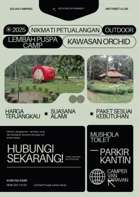 Taman hias dan air terjun buatan