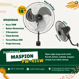 KIPAS ANGIN DINDING MASPION PW-455W