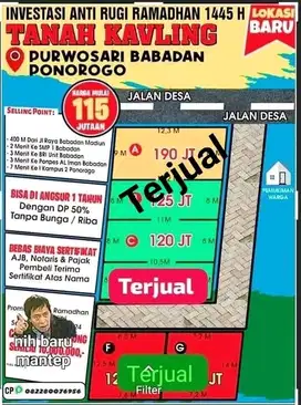 TANAH KAVLING DEKAT PEREMPATAN MLILIR