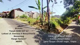TANAH BANYUMANIK COCOK UTK KOST ATAU USAHA