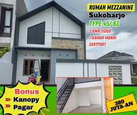 DIJUAL RUMAH BARU SIYAP HUNI DI SUKOHARJO MKOTA DEKAT GOR JOMBOR