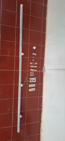 rel pintu sleding + kunci + handle