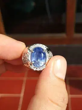 NATURAL SIMILAR ROYAL BLUE SAPPHIRE SRILANKA BIG SIZE 6.34 CTS.