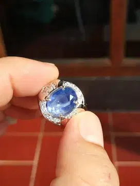 NATURAL SIMILAR ROYAL BLUE SAPPHIRE SRILANKA BIG SIZE 6.34 CTS.