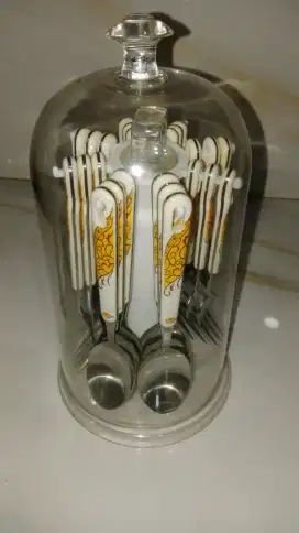 Sandok garpu keramik set cantik