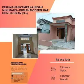 Perumahan Cempaka Indah Minimalis  Rumah Modern Siap Huni Ukuran 7x14