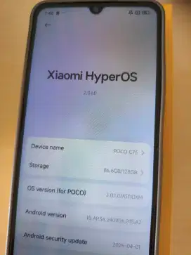Jual Poco C75 ram 6/128 mulus