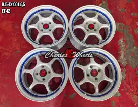 Jual velg rep rg1 r15 4x100 brio agya ayla calya city dll