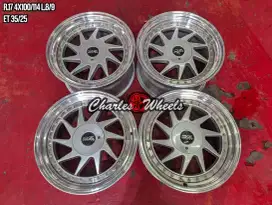 Jual velg mobil oz turbo r17 4x100 4x114,3 baleno city jazz yaris dll