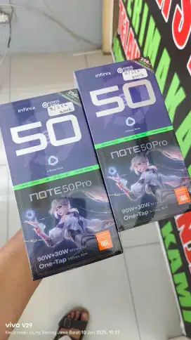 Infinix Note 50 Pro 8+8/256gb NFC baru spesial promo