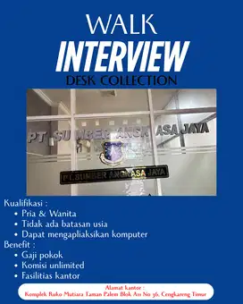 WALK INTERVIEW DESK COLLECTION
