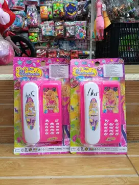 mainan anak telepone barbie baterai