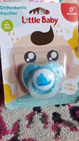 Empeng silikon orthodontik merk Little baby
