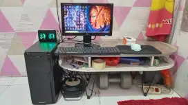 PC GAMING DESIGN LIVE + LCD + RAM 8 GB + HD 500 GB + GAMES FILM LAGU