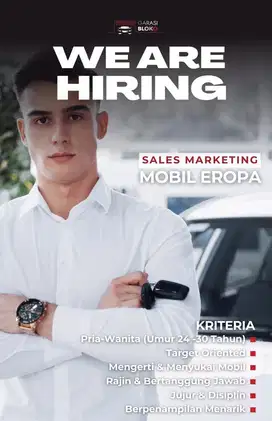 Lowongan Kerja Sales Marketing Mobil Eropa