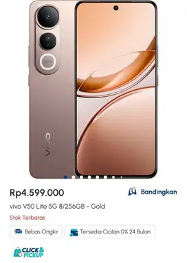 vivo V50 Lite 5G 8/256GB - Gold