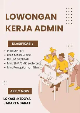 LOWONGAN KERJA ADMIN