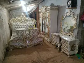 Tempat tidur set kamar ukir full kayu jati