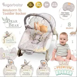 Sugarbaby 10 in 1 Premium Rocker Ayunan Bouncer Kursi Goyang Bayi