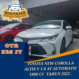 TOYOTA NEW COROLLA ALTIS V 1.8 AT CVT AUTOMATIC 1800 CC TAHUN 2022