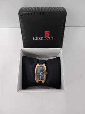 JAM TANGAN WANITA MERK ELIZABETH WARNA BIRU