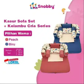 Snobby Kasur Bayi Sofa Set Bantal Guling Print Dan Kelambu Cria Series