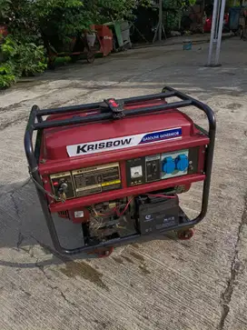 Mesin Genset Krisbow Output Daya 5500WATT Kondisi Siap Pakai