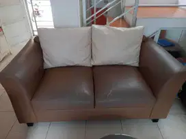 Dijual SOFA KULIT SINTETIS cocok rumah kecil
