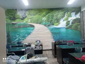 wallpaper dinding custom 3 dimensi