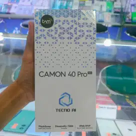 Tecno Camon 40 Pro ram 8/256gb New segel garansi resmi