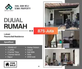 Rumah di jual Cepat Turun harga di Cluster Pesona Bali Residence