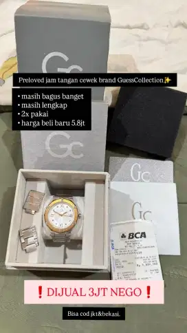 Jam tangan cewek Guess Collection