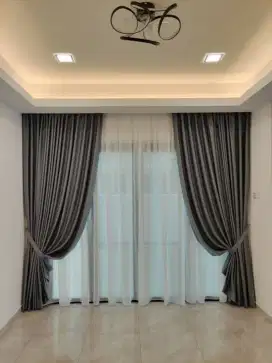Gorden impor/hordeng blackout minimalis/Tirai kantor costum ukuran