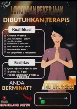 Loker terapis mens Spa