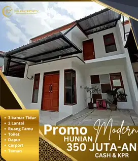 Promo hunian 2 lantai akses strategis harga terjangkau mulai 350 juta