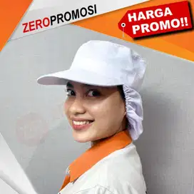 topi pekerja pabrik berkualitas dengan custom logo
