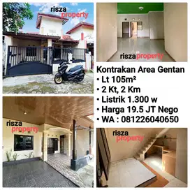 Sewa Rumah Area Gentan, Dekat Laweyan, Purwosari, Solo Baru