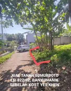 DIJUAL TANAH DEKAT UNDIP, KOST YES KHEN,  SUMURBOTO BANYUMANIK