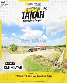 TANAH PARANGJORO GROGOL SUKOHARJO