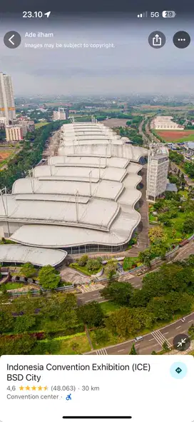 Kavling Komersil BSD Sebrang Ice Convention 7300m2 Bisa 25 Lantai