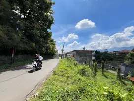 Jual tanah luas 400m pinggir jln kabupaten cisarua puncak bogor