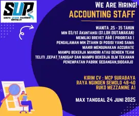 Dibutuhkan accounting segera