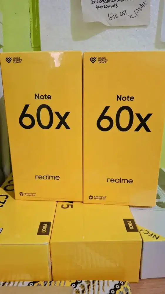 Realme Note 60X 4/64 baru garansi resmi