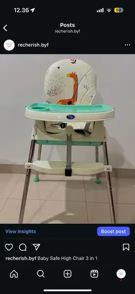 Baby Safe High Chair 3 in 1