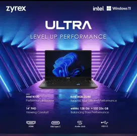 Kredit laptop zyrex intel N100 8/128gb