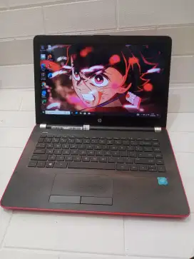 Laptop murah Hp 14 Celeron N3060 slim 8/500gb normal semua