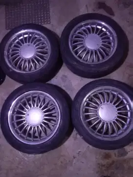 Velg Racing Ring 17 ET45 Wheels Double PCD 4x100/114 Dan Ban Tebal