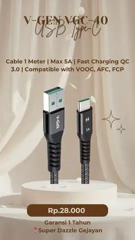 V-GEN VGC-40 USB C SUPORT VOOC