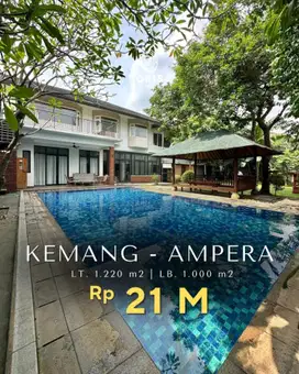 Harge Mendekati Njop Rumah Fasilitas Lengkap di Ampera Kemang Jakarta